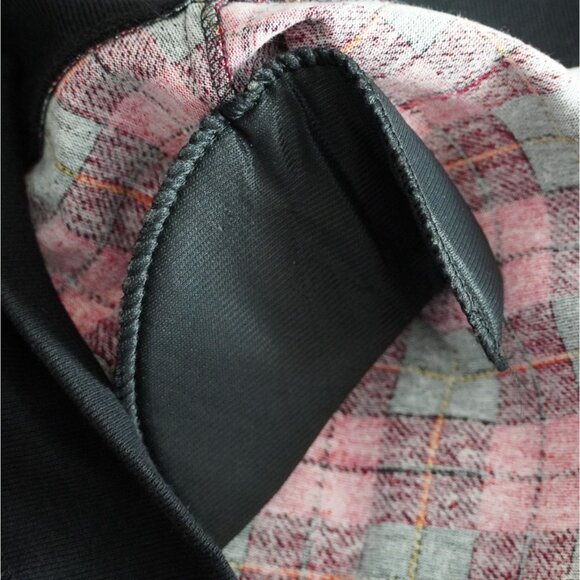 80s Brittany Nicole Plaid Power Cardie CC Gold Buttons Hip Vibe Chic Sz M Vinta - Picture 10 of 10